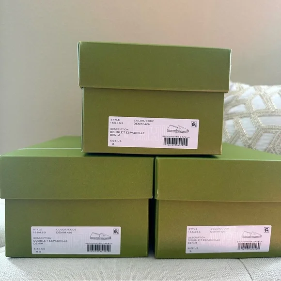 Tory Burch denim DOUBLE T ESPADRILLE shoes - Picture 10 of 10